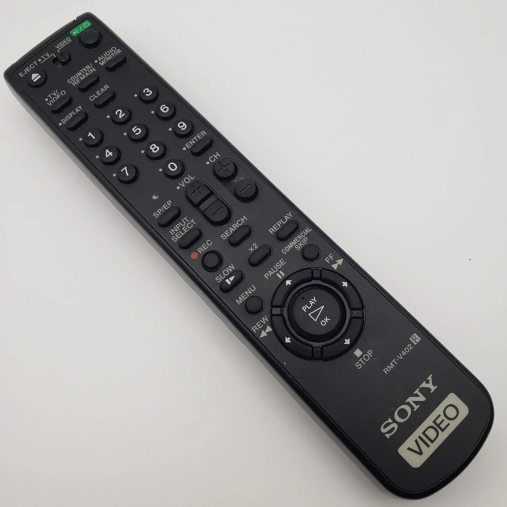 Sony Remote Control RMT-V402 TV VCR Video Player Replacement Controller